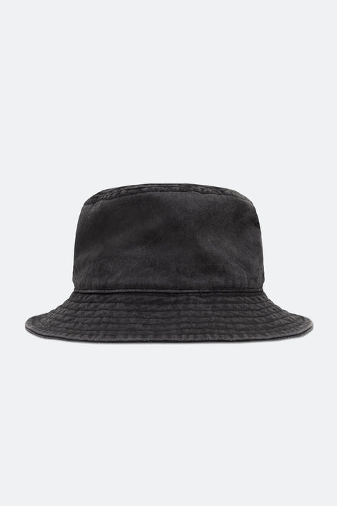 GROCERY x KATOL WASHED EMBROIDERY LOGO BUCKET HAT/ WASHED BLACK - GROGROCERY