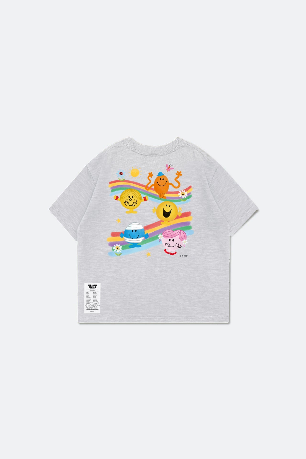 GROCERY X MR MEN STUDIO KIDS PASTEL GRAPHIC TEE/ GREY - GROGROCERY