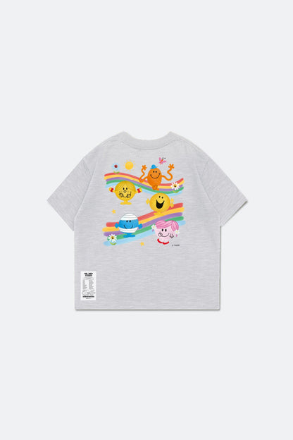 GROCERY X MR MEN STUDIO KIDS PASTEL GRAPHIC TEE/ GREY - GROGROCERY