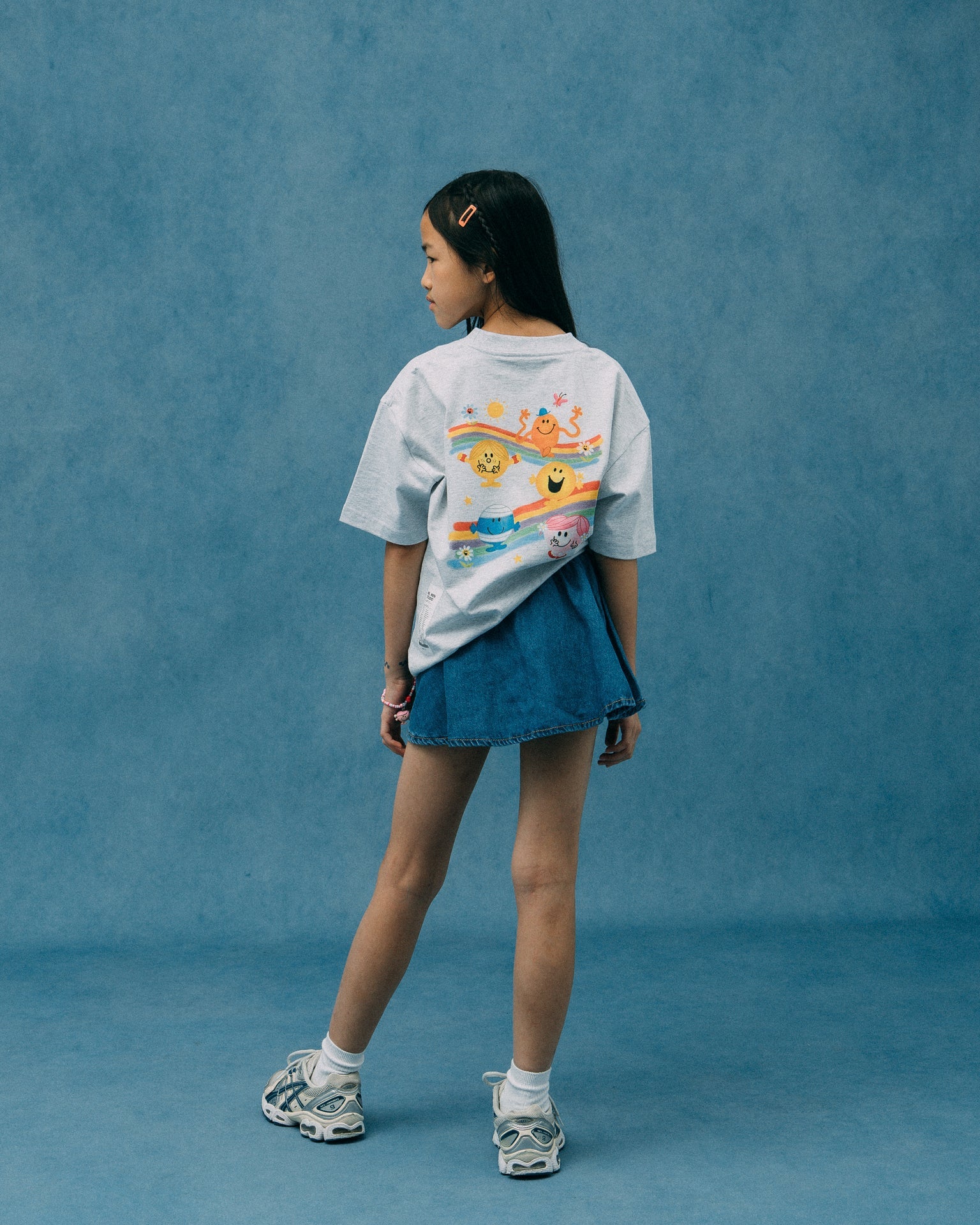 GROCERY X MR MEN STUDIO KIDS PASTEL GRAPHIC TEE/ GREY - GROGROCERY