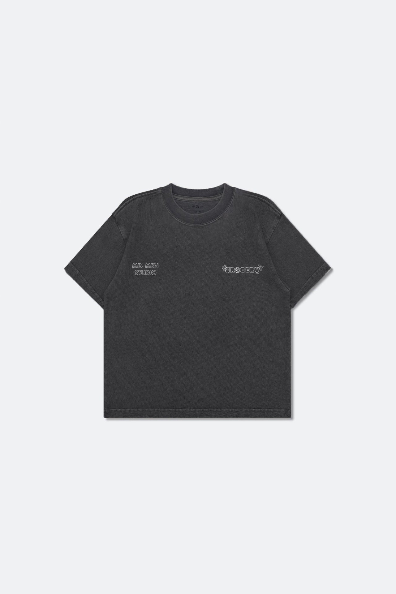 GROCERY X MR MEN STUDIO KIDS SKETCH GRAPHIC TEE/ WASHED BLACK - GROGROCERY