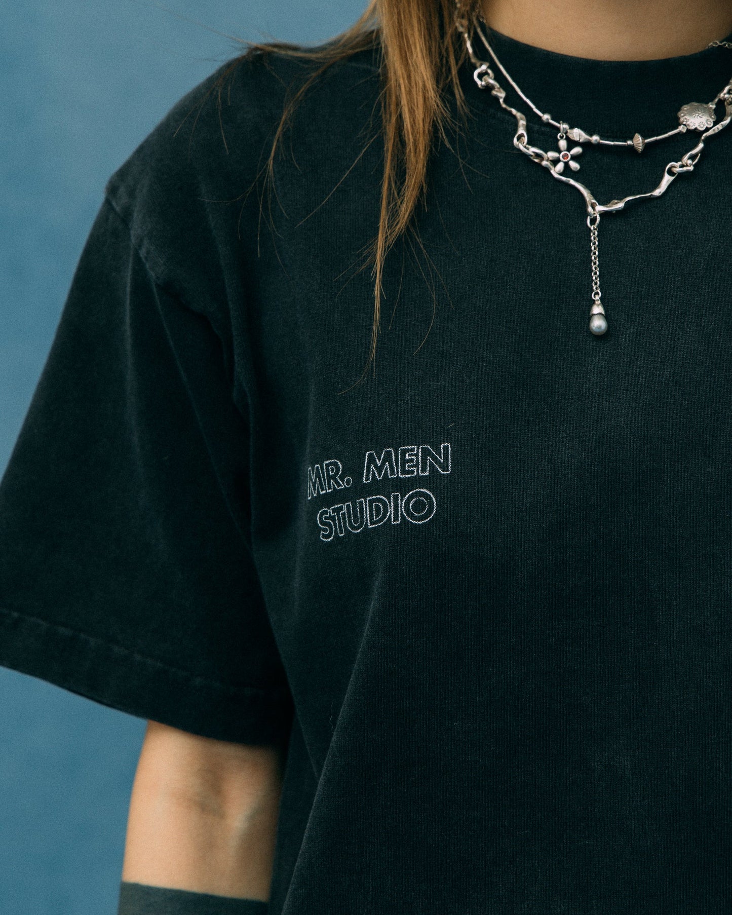 GROCERY X MR MEN STUDIO SKETCH GRAPHIC TEE/ WASHED BLACK - GROGROCERY