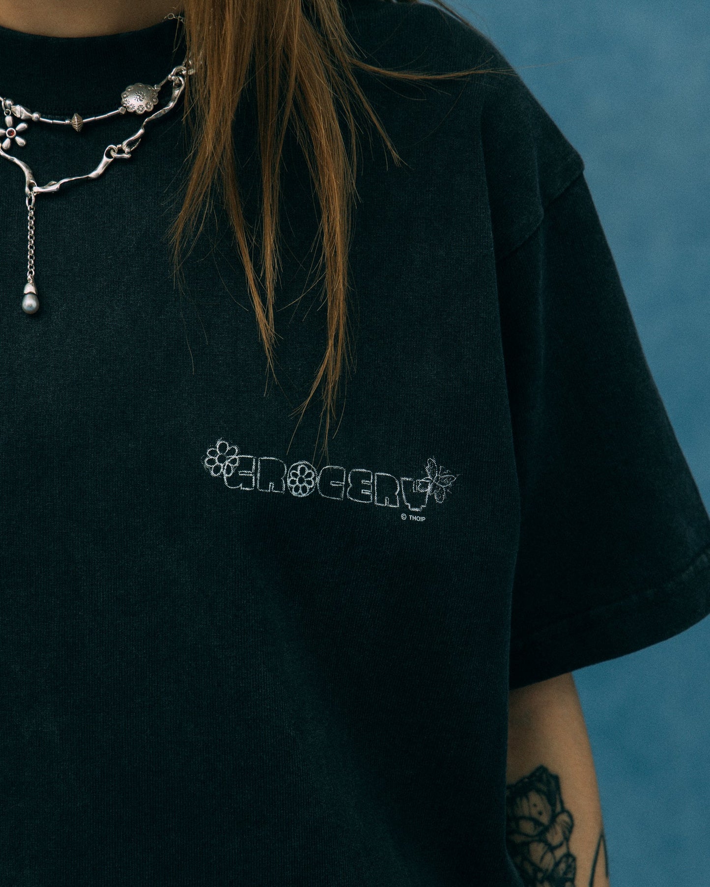 GROCERY X MR MEN STUDIO SKETCH GRAPHIC TEE/ WASHED BLACK - GROGROCERY