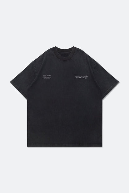 GROCERY X MR MEN STUDIO SKETCH GRAPHIC TEE/ WASHED BLACK - GROGROCERY
