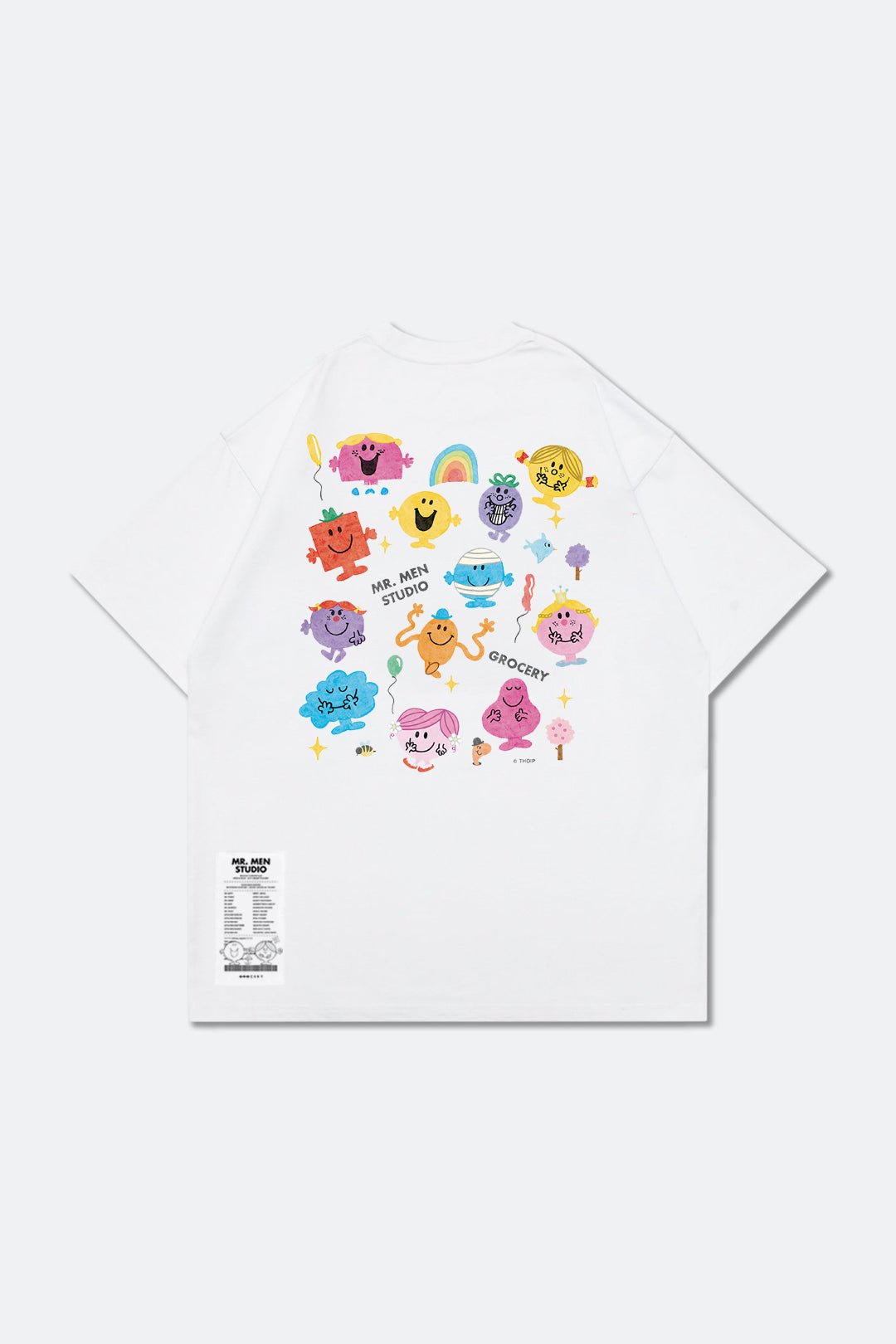 GROCERY X MR MEN STUDIO WATERCOLOR GRAPHIC TEE/ WHITE - GROGROCERY