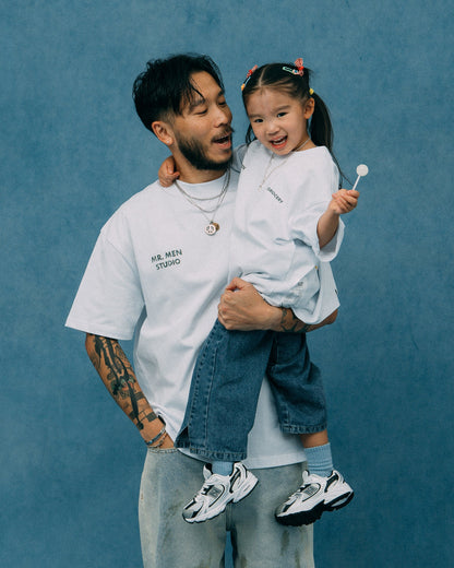 GROCERY X MR MEN STUDIO WATERCOLOR GRAPHIC TEE/ WHITE - GROGROCERY