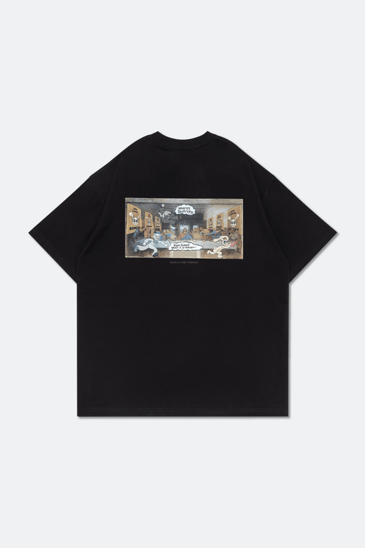 GROCERY X MR. OWLMAN & FRIENDS LAST SUPPER TEE/ BLACK - GROGROCERY