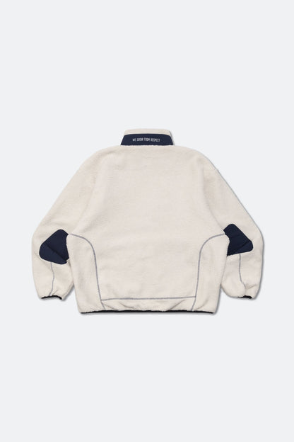 GROCERY X NEEDLESS FLEECE JACKET/ WHITE - GROGROCERY