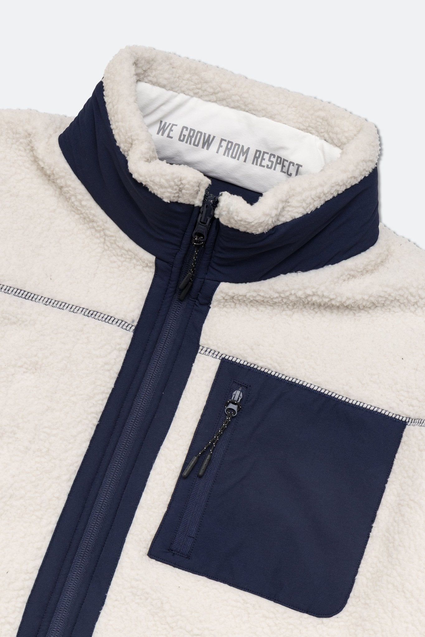 GROCERY X NEEDLESS FLEECE JACKET/ WHITE - GROGROCERY