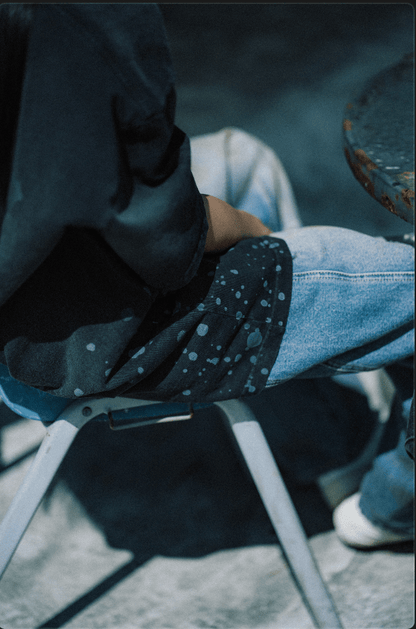 GROCERY X NEEDLESS PAINTED WASHED LOGO TEE/ BLACK - GROGROCERY