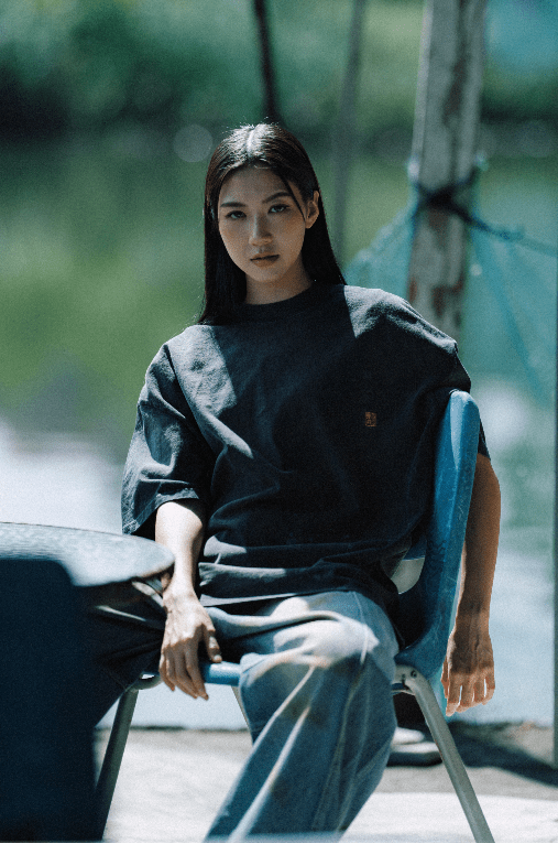 GROCERY X NEEDLESS PAINTED WASHED LOGO TEE/ BLACK - GROGROCERY