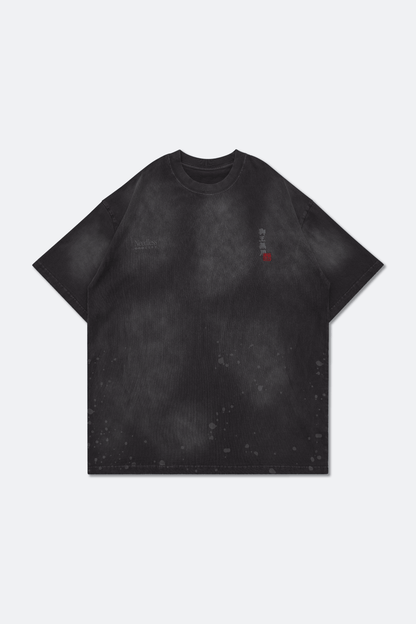 GROCERY X NEEDLESS PAINTED WASHED LOGO TEE/ BLACK - GROGROCERY