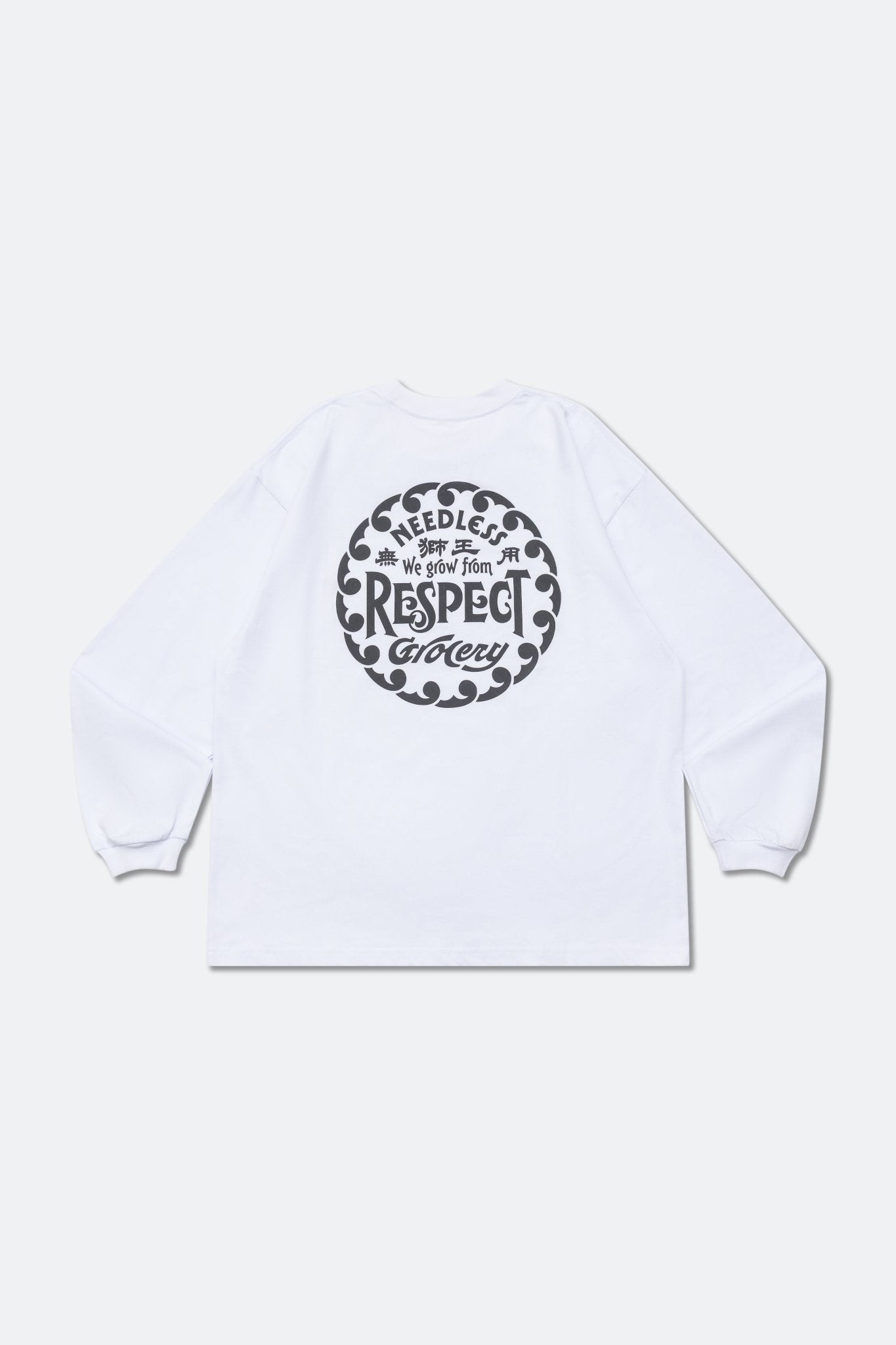 GROCERY X NEEDLESS WE GROW FROM RESPECT LONG TOP/ WHITE - GROGROCERY