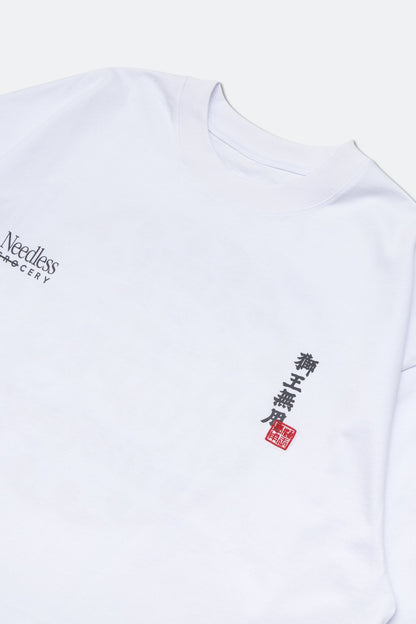 GROCERY X NEEDLESS WE GROW FROM RESPECT LONG TOP/ WHITE - GROGROCERY