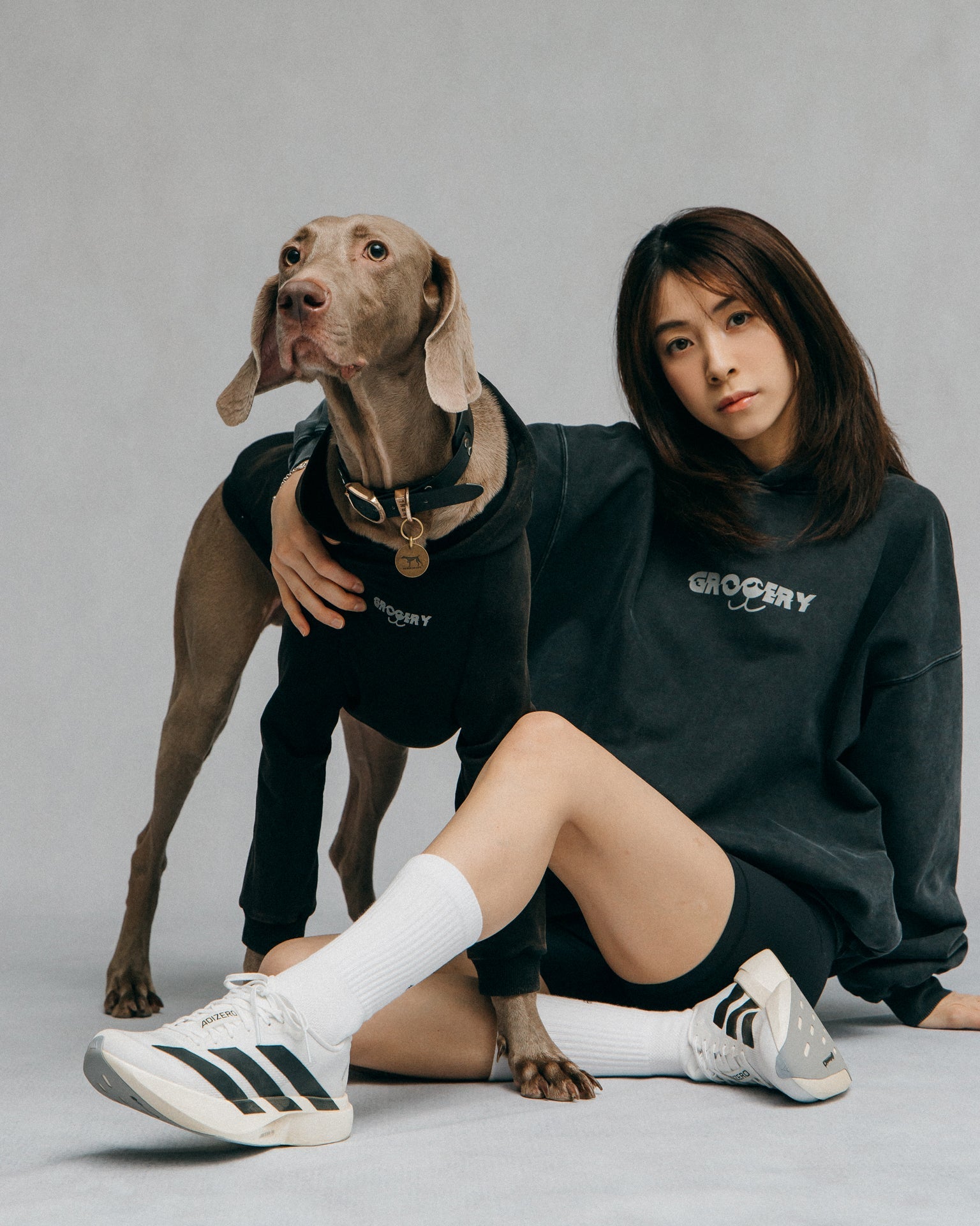 GROCERY x NO BOO NO LIFE PET WASHED HOODIE/ WASHED BLACK - GROGROCERY