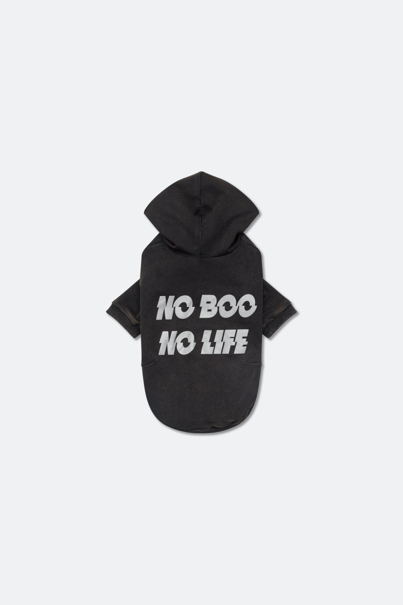 GROCERY x NO BOO NO LIFE PET WASHED HOODIE/ WASHED BLACK - GROGROCERY
