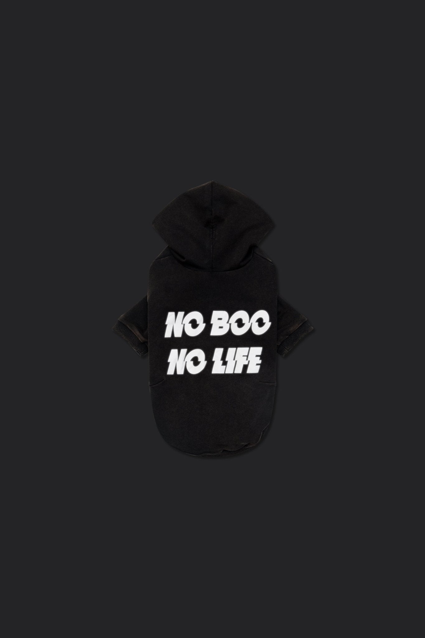 GROCERY x NO BOO NO LIFE PET WASHED HOODIE/ WASHED BLACK - GROGROCERY