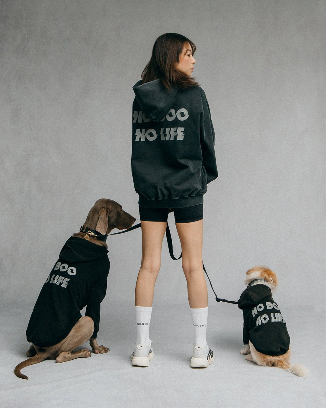GROCERY x NO BOO NO LIFE WASHED HOODIE/ WASHED BLACK - GROGROCERY
