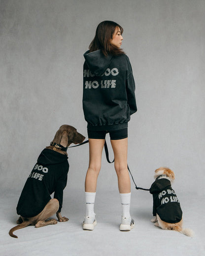 GROCERY x NO BOO NO LIFE WASHED HOODIE/ WASHED BLACK - GROGROCERY