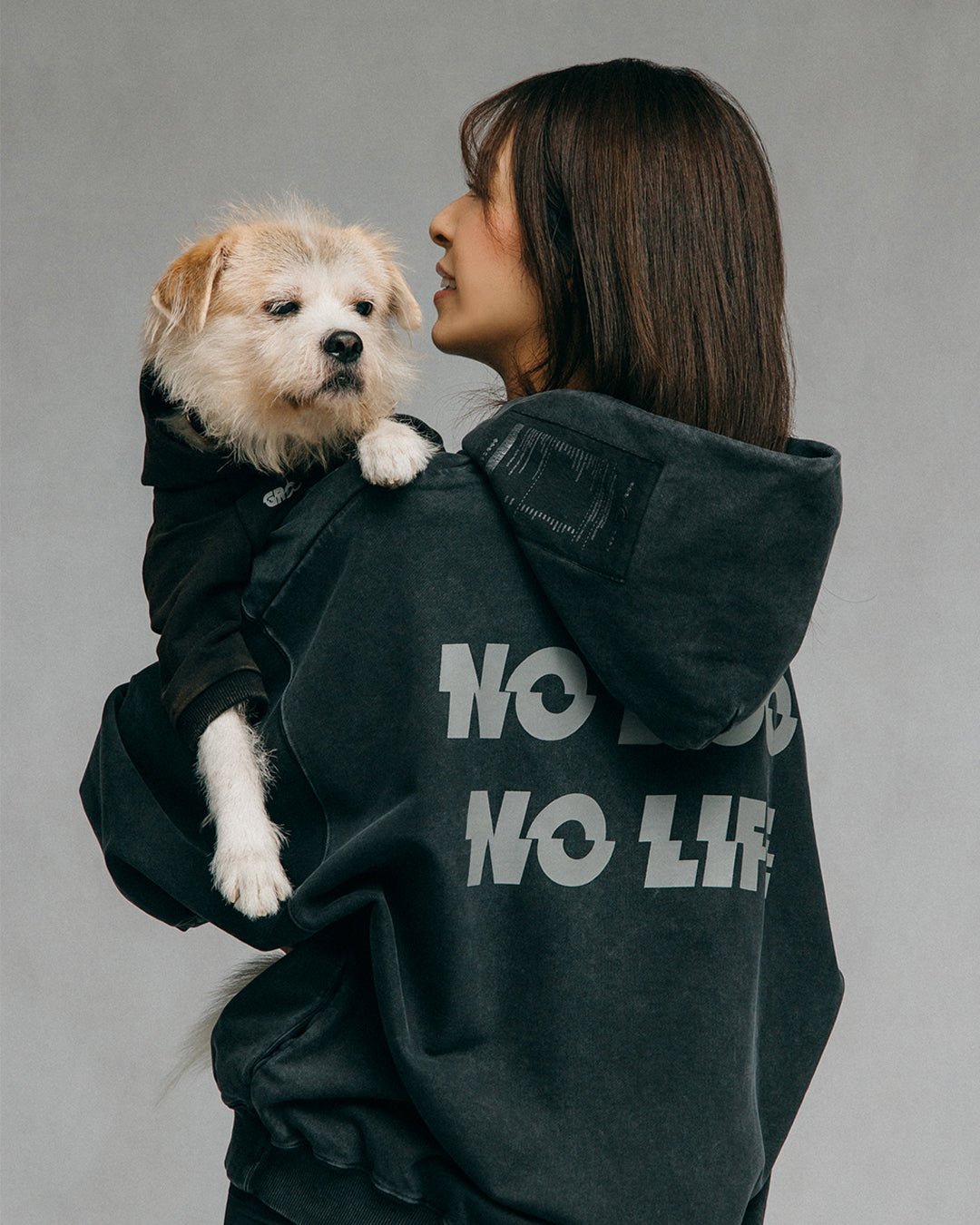 GROCERY x NO BOO NO LIFE WASHED HOODIE/ WASHED BLACK - GROGROCERY