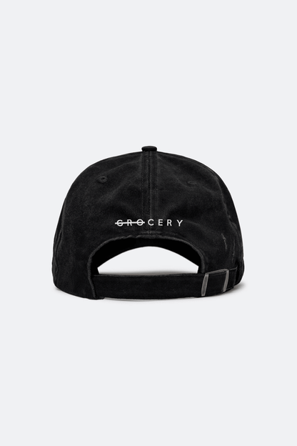 GROCERY x PICK AND MATCH WASHED LOGO CAP/ BLACK - GROGROCERY