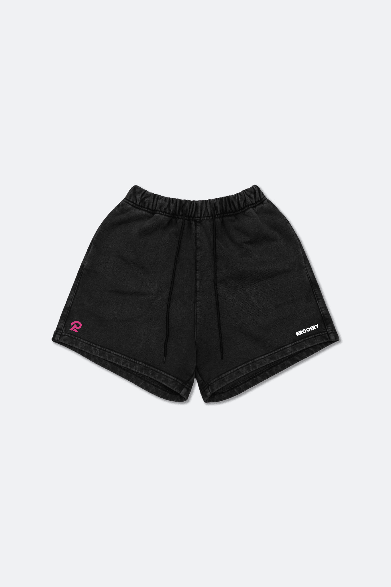 GROCERY x PICK AND MATCH WASHED SWEAT SHORTS/ BLACK - GROGROCERY