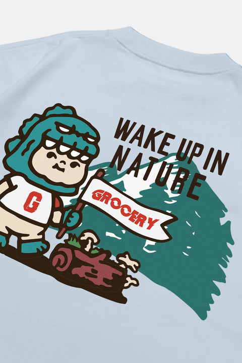 GROCERY X PP X MONSTER THE FOREST KEEPER TEE/ BABY BLUE - GROGROCERY