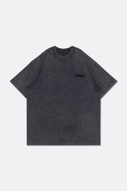 GROCERY x ROARING CENTURY WASHED GRAPHIC INVOICE TEE/ BLACK - GROGROCERY