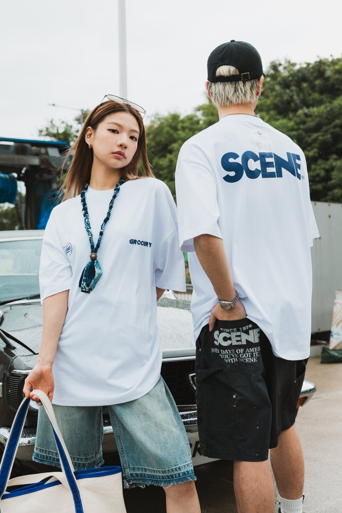 GROCERY X SCENE CLASSIC LOGO INVOICE/ WHITE - GROGROCERY