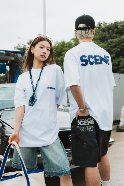 GROCERY X SCENE CLASSIC LOGO INVOICE/ WHITE - GROGROCERY