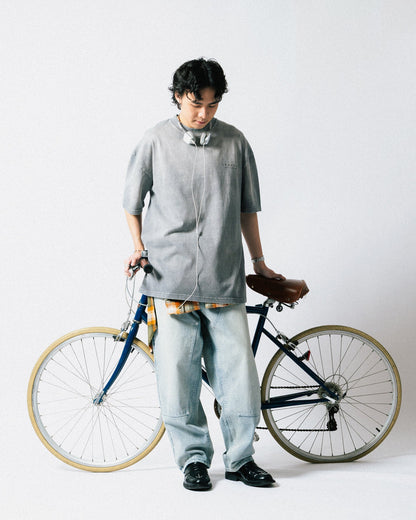 GROCERY x SCENE RETRO LOGO WASHED TEE/ FADED GREY - GROGROCERY