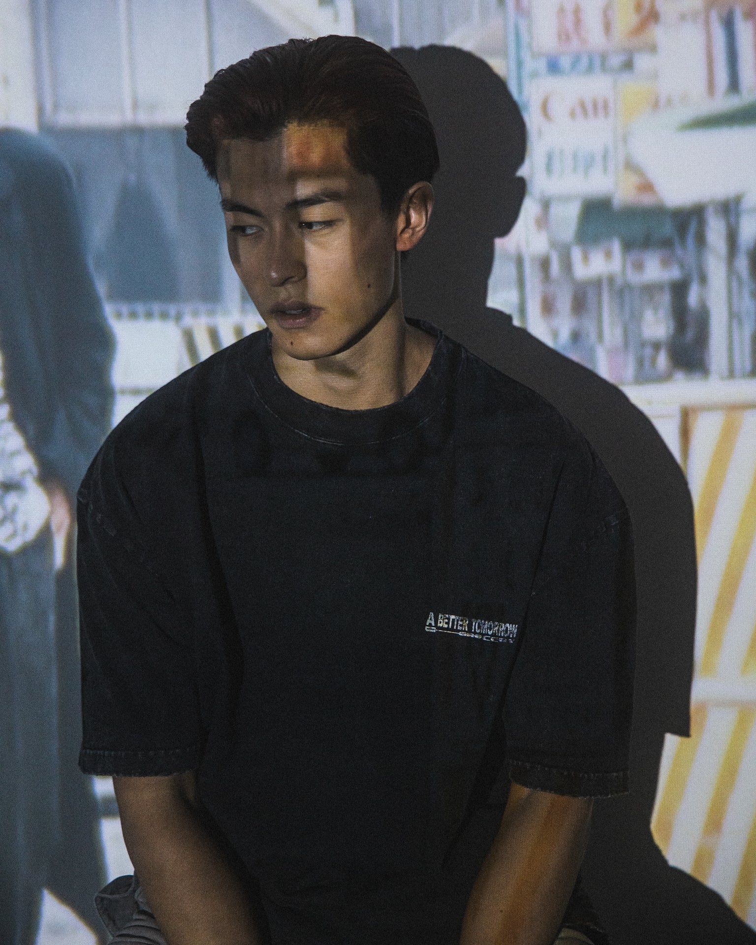 GROCERY x TOOMORE A BETTER TOMORROW MOVIE POSTER WASHED TEE/ BLACK - GROGROCERY