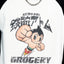 GROCERY x TOY QUBE ASTRO BOY GRAPHIC RAGLAN LONG TOP/ BLACK & CREAM - GROGROCERY