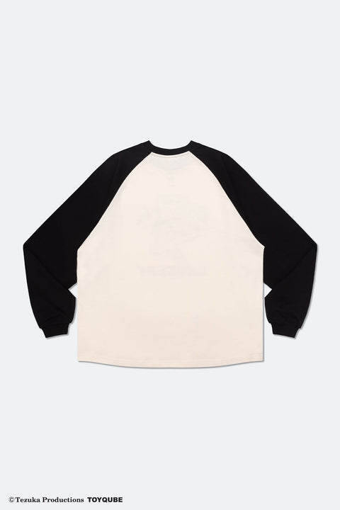 GROCERY x TOY QUBE ASTRO BOY GRAPHIC RAGLAN LONG TOP/ BLACK & CREAM - GROGROCERY