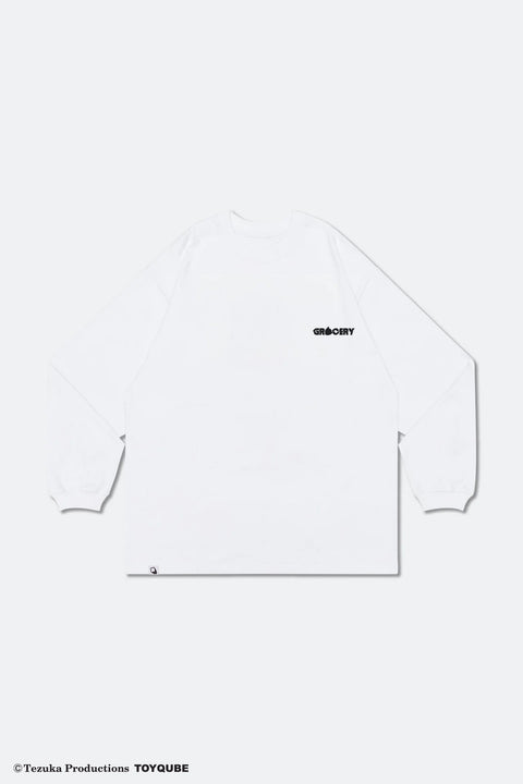 GROCERY x TOY QUBE ASTRO BOY INVOICE LONG TOP/ WHITE - GROGROCERY