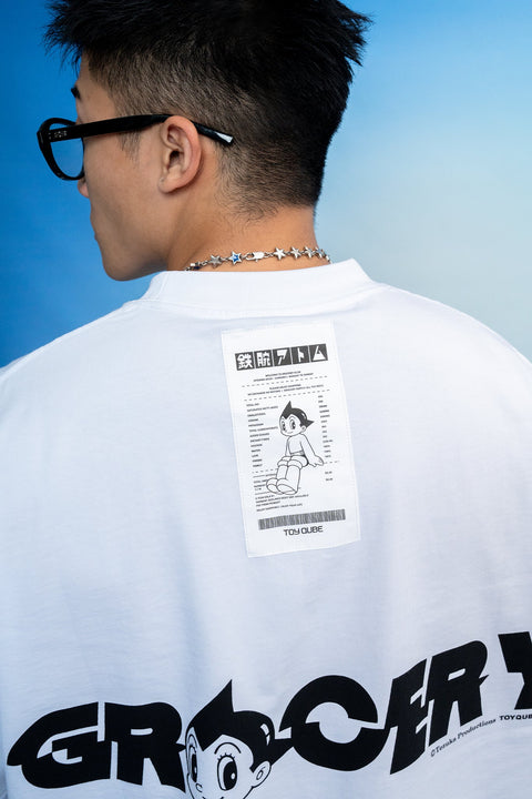 GROCERY x TOY QUBE ASTRO BOY INVOICE TEE/ WHITE - GROGROCERY