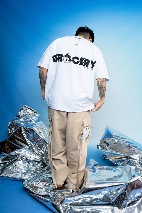 GROCERY x TOY QUBE ASTRO BOY INVOICE TEE/ WHITE - GROGROCERY