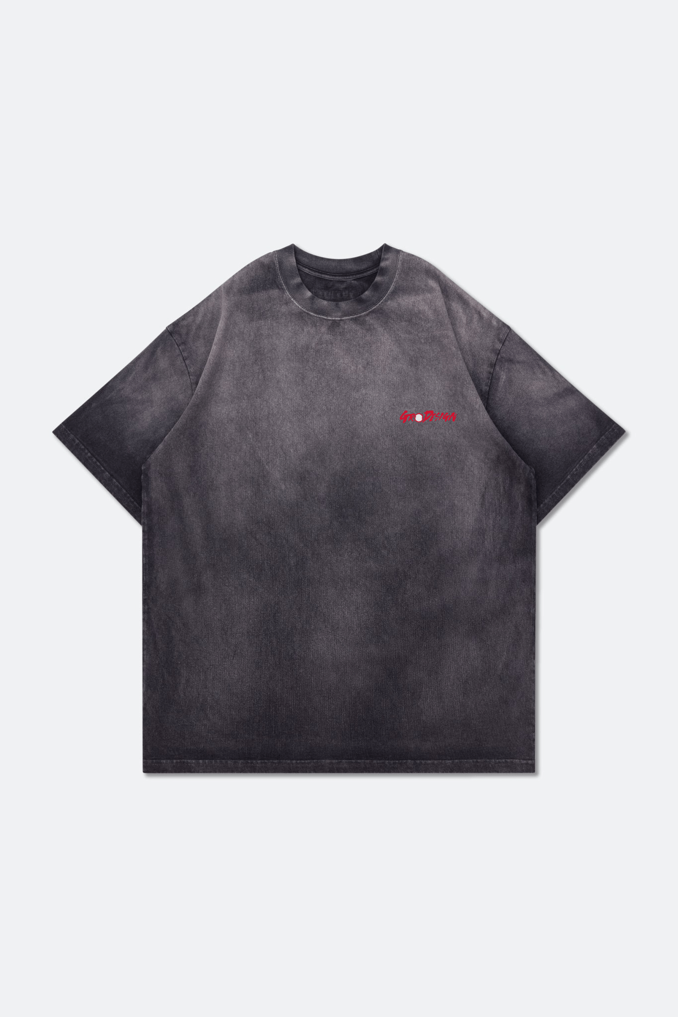 Grodesign - Gun Fire Washed Graphic Tee/ Faded Dark Grey by Rex Koo - GROGROCERY