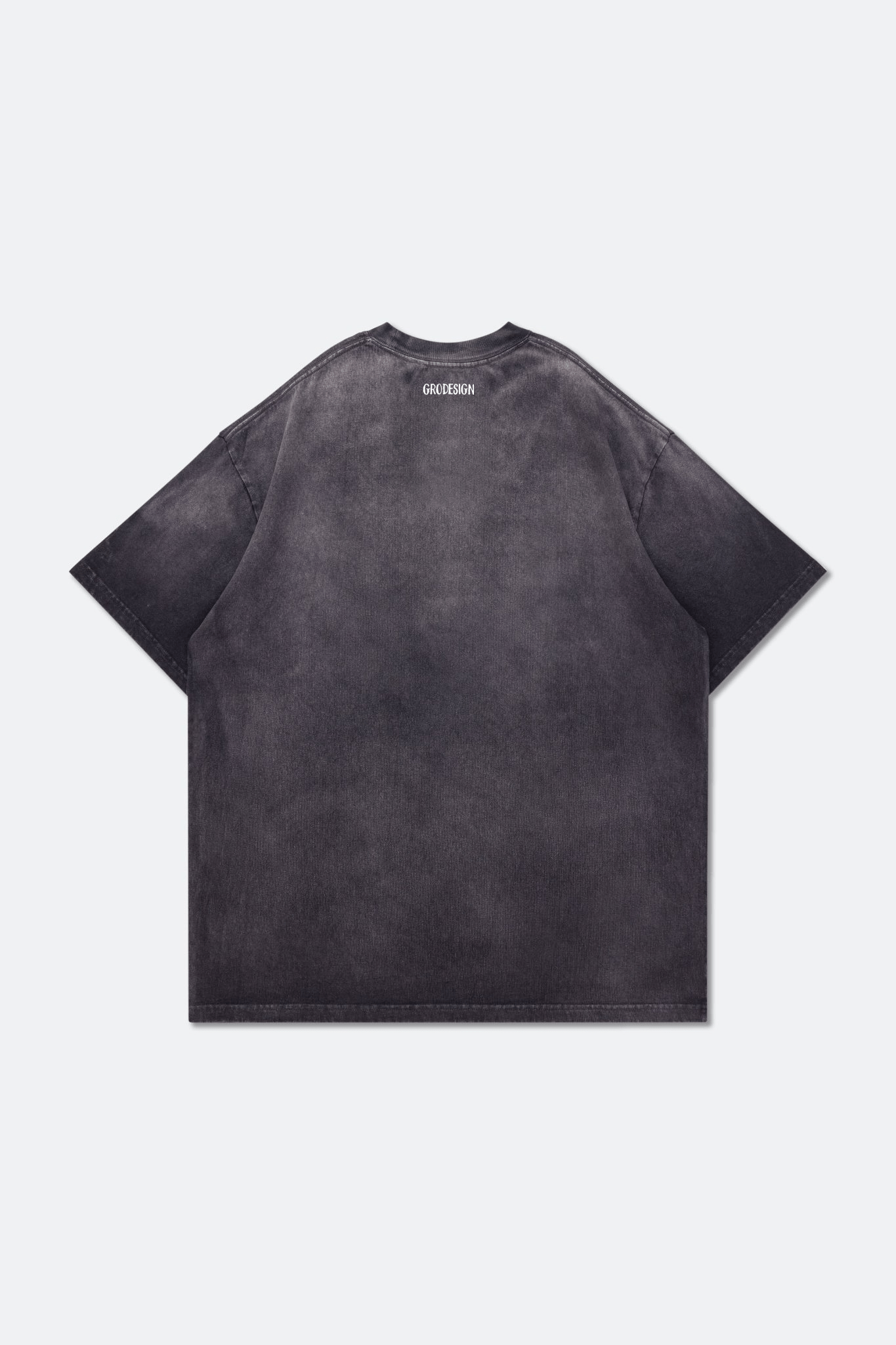 Grodesign - Hong Kong Travel Tickets Washed Graphic Tee/ Faded Dark Grey by Asako - GROGROCERY
