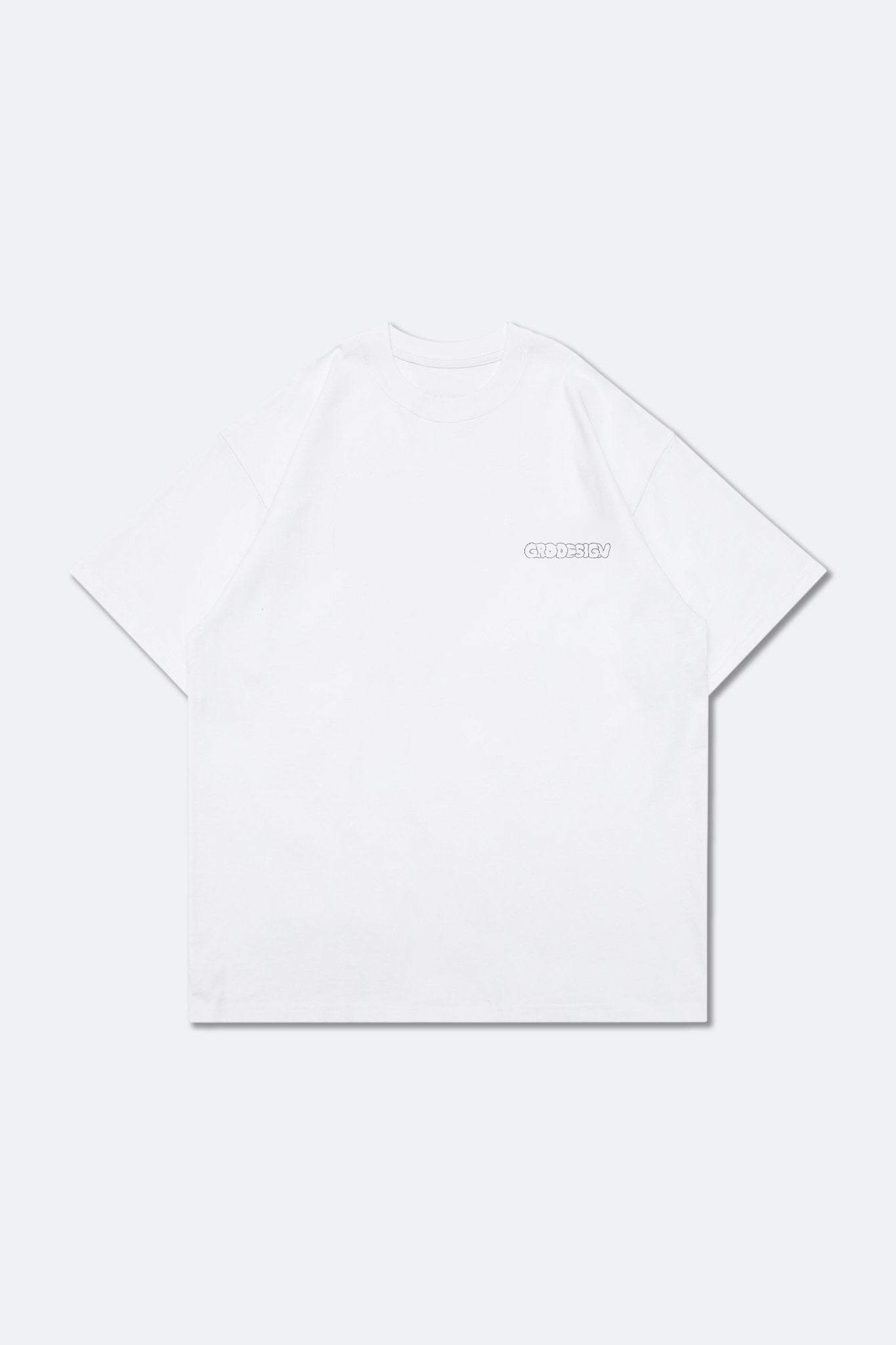 Grodesign - Street Food Cat Graphic Tee/ White by Hong Kit - GROGROCERY