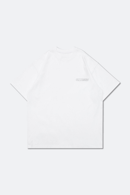 Grodesign - Street Food Cat Graphic Tee/ White by Hong Kit - GROGROCERY