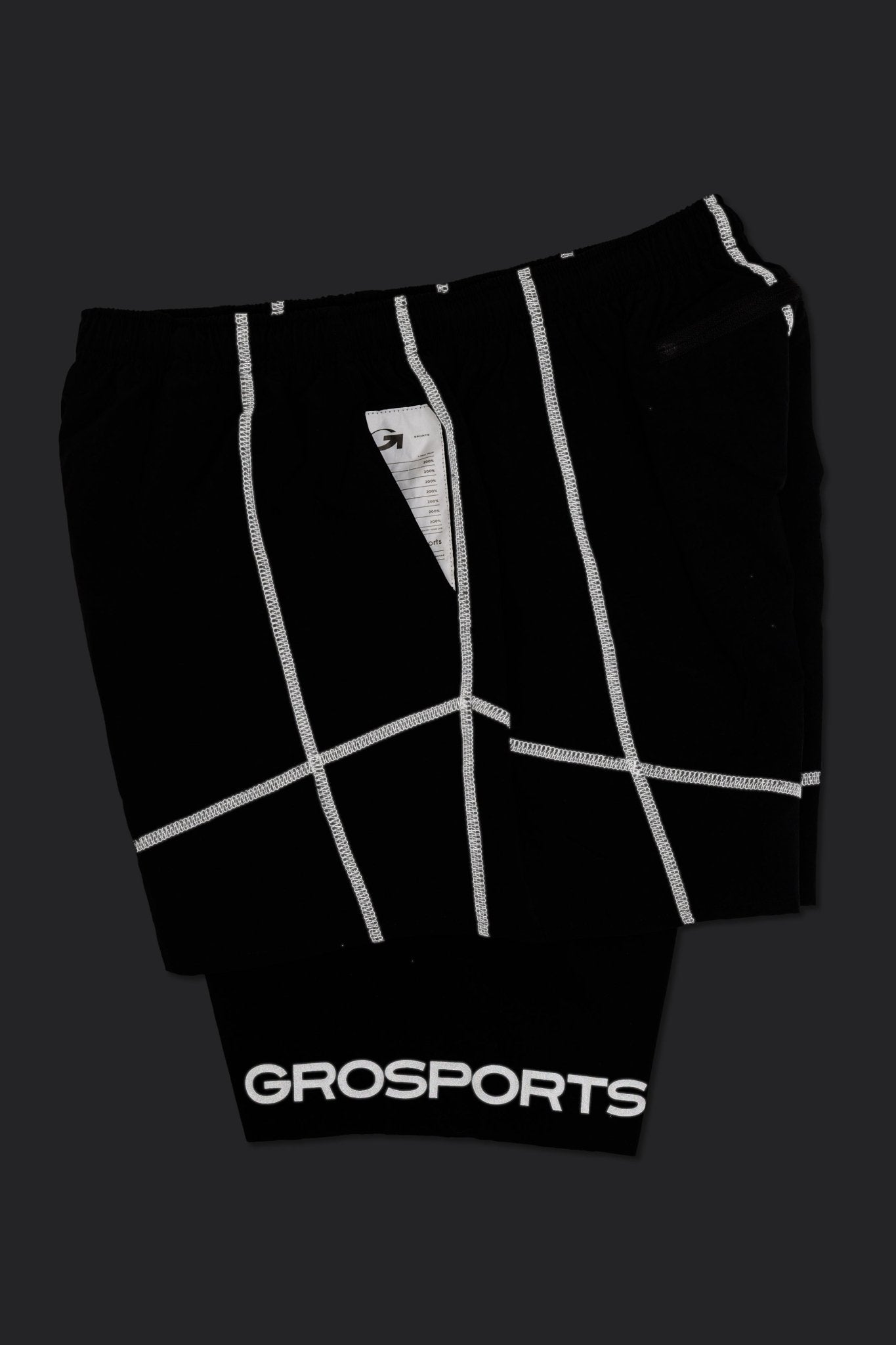GROSPORTS “EVERYDAY RUNNER” SHORTS/ BLACK - GROGROCERY