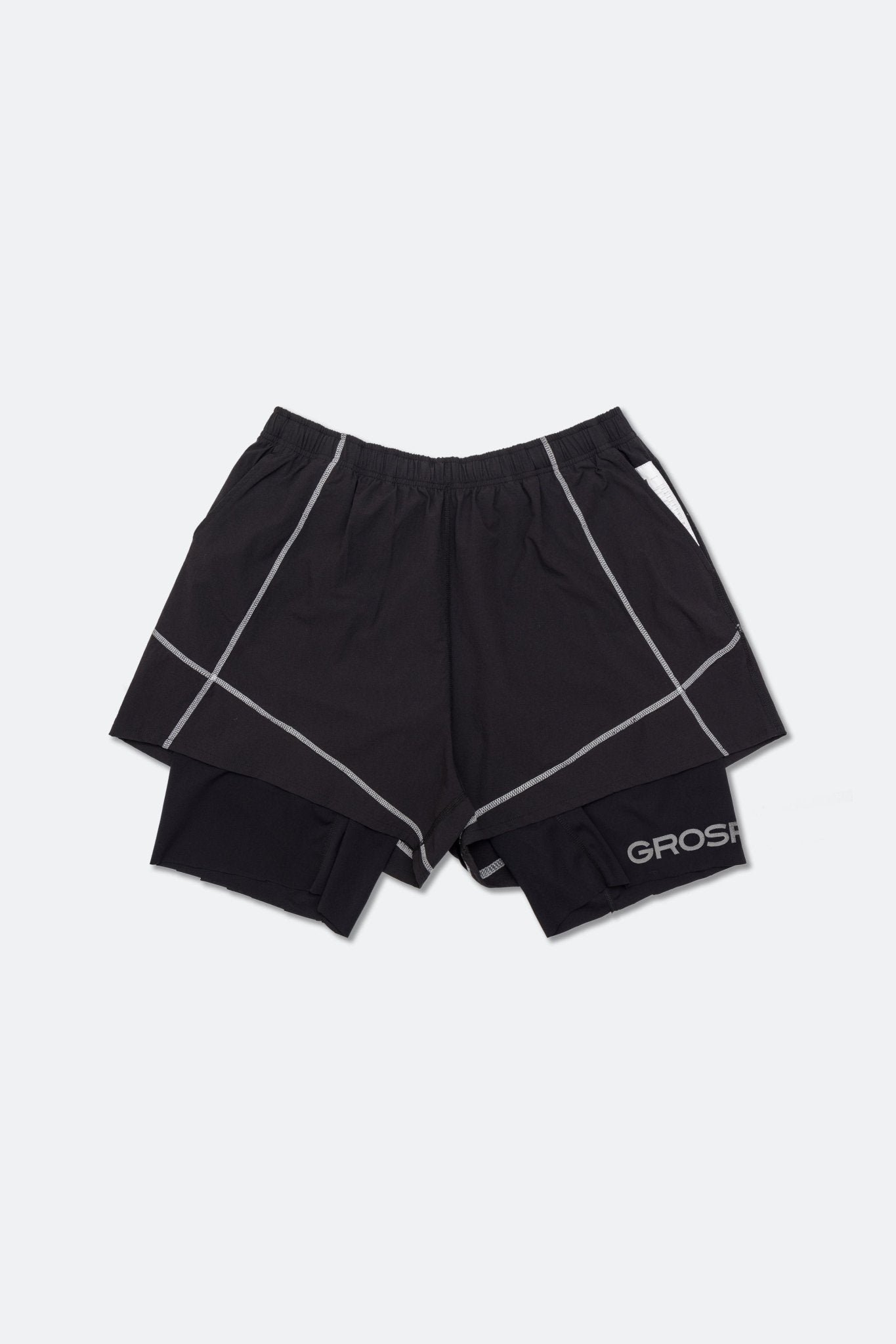 GROSPORTS “EVERYDAY RUNNER” SHORTS/ BLACK - GROGROCERY