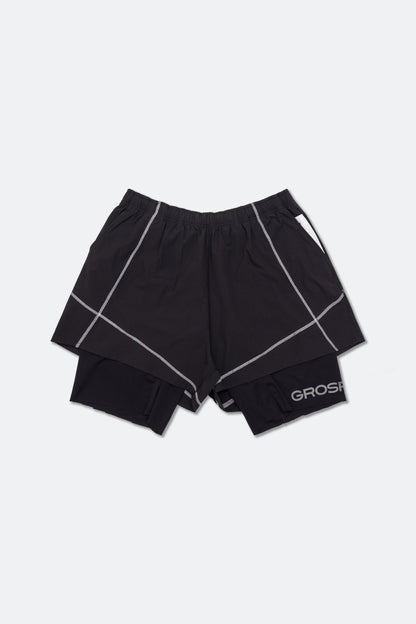 GROSPORTS “EVERYDAY RUNNER” SHORTS/ BLACK - GROGROCERY