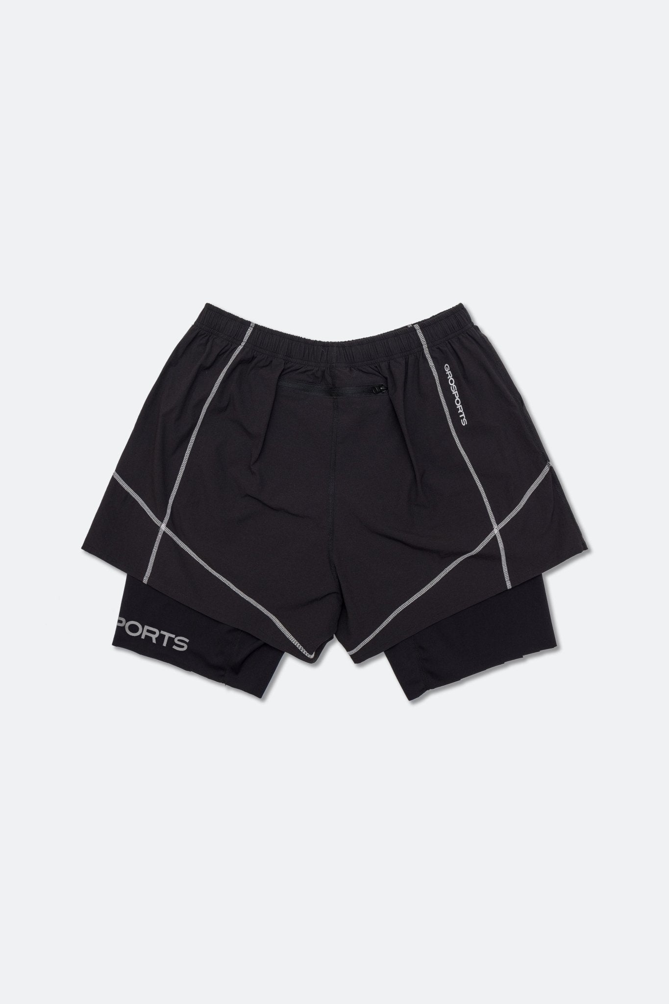 GROSPORTS “EVERYDAY RUNNER” SHORTS/ BLACK - GROGROCERY