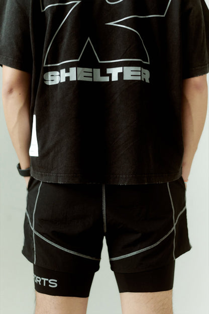 GROSPORTS “EVERYDAY RUNNER” SHORTS/ BLACK - GROGROCERY