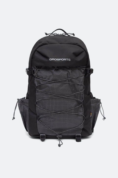 GROSPORTS GRID NYLON CORDURA OUTDOOR BACKPACK/ BLACK - GROGROCERY