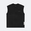 GROSPORTS WASHED ACTIVE ESSENTIALS SLEEVELESS T - SHIRT/ BLACK - GROGROCERY