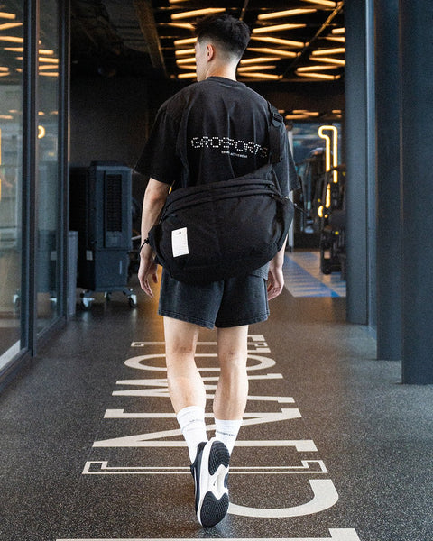 GROSPORTS WASHED ACTIVE ESSENTIALS TEE/ BLACK - GROGROCERY