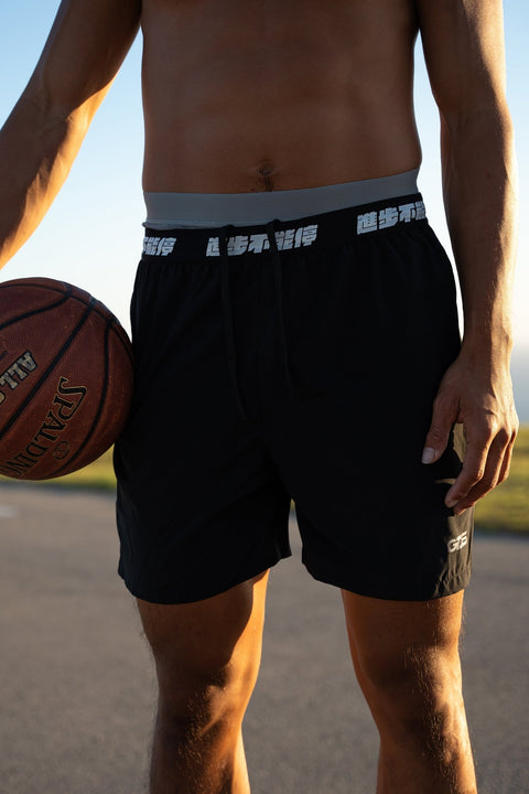 GROSPORTS x OLIVER XU GDS TRAINING SHORTS/ BLACK - GROGROCERY